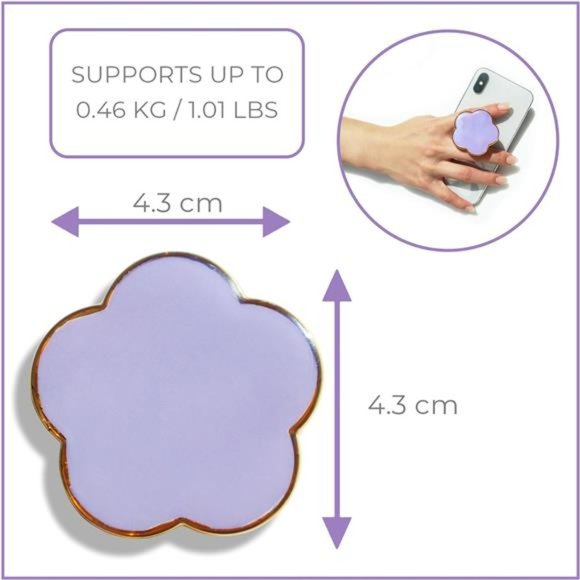 Flower Shape Colorful Expandable Collapsible Mobile Phone Grip Stand Holder - Picture 6 of 8